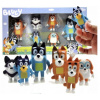 SET MODRÝCH BINGO POSTAVIČIEK - 6 KS BLUE FAMILY (SET BLUEY BINGO FÓRKY - 6 KS BLUEY BINGO RODINA A PRIATELIA)