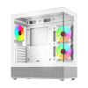 Počítačová skriňa SAVIO SIGMA X1 WHITE Midi Tower ATX 3x Fan 120mm ARGB b (SIGMA X1 WHITE)