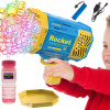 Bublifuk - BUBLIČKA (Bublinová pištoľ bazooka stroj pre bubliny + tekutý darček svätá hviezda)