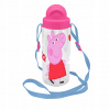 Fľaša fľaša so slamkou 500 ml Prasiatko Peppa