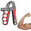 ŚCISKACZ DO RĄK DŁONI ERGONOMICZNY S NASTAVENÍM 5-100kg S POČÍTADLOM