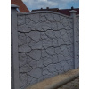 Plotový panel - Betónový plot, betónový plot, platne, rozpätie 1,73 m, grafit (Betónový plot. Betónový plot doska rozpätia 1,73 m grafit)