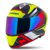 Helma CASSIDA AERO DROME modrá met./žlutá/červená - 2XL