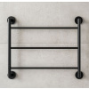 PMH Britta elektrický sušiak uterákov 859x712 mm, 42 W, pravé pripojenie, Čierny PMH BR1B-R