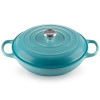 Le Creuset - Liatinový hrniec plytký 30 cm / 3,5 l Karibik