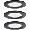 Paulmann 94473 LED vstavané svetlo sada 3 ks LED 18 W čierna (matná); 94473