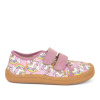 Froddo barefoot plátěné tenisky white/pink - jednorožec 36