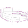 vidaXL Box Spring posteľ s matracom a LED svetlom svetlosivá 120x200 cm tkanina - Light grey - 265155-281810