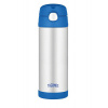 Thermos FUNtainer Detská termoska so slamkou - modrá 470 ml
