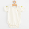 Dojčenské body s krátkym rukávom z organickej bavlny New Baby Olivy béžová