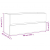 vidaXL Skrinka pod umývadlo, dub sonoma 100x38,5x45cm kompozitné drevo - Hnedá - 207095-140719