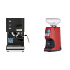 Profitec GO, black + Eureka Atom 60, ferrari red