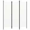 vidaXL s 3 panelmi krémovo biely 150x180 cm