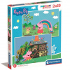 Peppa Pig Supercolor 2v1 2x60ks puzzle - Clementoni