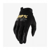Rukavice iTrack, 100% - USA (čierna / zlatá) Velikost: M