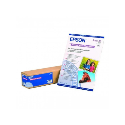Epson Premium Glossy Photo Paper, lesklý, silný typ biely, Stylus Photo 1270, 2100, A3, 255 g/m2, 20 ks, C13S041315