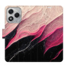 Flip pouzdro iSaprio na mobil Honor 400 Lite - BlackPink Marble s kapsičkami na karty (Knížkové flipové pouzdro iSaprio pro mobil Honor 400 Lite - BlackPink Marble - elegantní obal s kapsami, stojánke