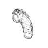 Shots ManCage Chastity Cock Cage 4.5 Inch Model 04 Transparent