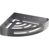 Gedy SMART rohová sprchová polica, 210x45x210mm, gun metal 247981