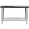 Pracovný stôl YATO GASTRO Inox so spodnou policou