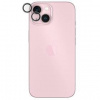 Tvrdené sklo PanzerGlass Ochranný kryt objektívu fotoaparátu Hoops pre iPhone 15/15 Plus 1138