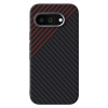 PROTEMIO 114727 ABEEL C CARBON Ochranný kryt pre Google Pixel 9a BLACK-RED