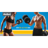 Liatinová súprava závažia 4x2,5kg, otvor 31mm, tanier s úchytmi, REBEL ACTIVE