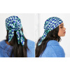 Šatka - Bandana Polyester Navy Blue, Green (Šál, Bandana, Chunney Challenge)