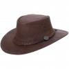 Klobúk kožený Barmah Bushie Kangaroo - svetlo hnedý, L