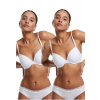 Ladies Basic Cotton Bra Lace 2-Pack - black+black 80D