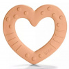 BIBS Baby Bitie Heart Peach - Silikónové hryzátko Srdiečko - merunkové BIBS 5713795210091