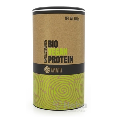 BIO Vegan Proteín - VanaVita banán jahoda 600 g