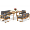 Záhradný nábytok z agátového dreva od spoločnosti Maskat Apetito 7 Garden Point