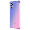 Púzdro TopQ Samsung A13 silikón Shock dúhový modro-ružový