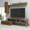 TV skrinka / Obývacia stena Planet - Walnut, Walnut
