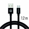 Swissten 71522201 USB - microUSB, 1,2m, černý