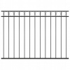 Čierny oceľový plotový panel 1,7 x 1,2 m