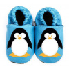 Afelo Kožené capáčky barefoot 12-18 m PINGU tyrkysový
