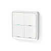 Smart vypínač osvetlenia Nedis ZBWS40WT 4-tlačítkový ZigBee Tuya