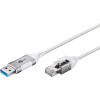 goobay Ethernetový adaptérový kabel USB-A 3.2 Gen1 > RJ-45, Slim