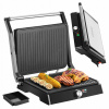 Kontaktný, panini, skladací elektrický gril Transa Electronics GrillChef strieborný/sivý 2200 W