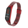 Deveroux Oceľový milánsky remienok pre Mi Band 3/4 - červená
