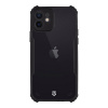 AppleMix TACTICAl Quantum Stealth Cover pre Apple iPhone 12 - Odolný - Plast / guma - Transparentný / čierny