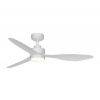 Aigostar B.V. | Aigostar-LED Stmievateľný str. ventilátor LED/20W/230V 2700-6500K 132cm+DO biela | AI1568