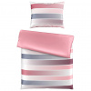Novel OBOJSTRANNÁ POSTEĽNÁ BIELIZEŇ, satén, sivá, ružová, 140/200 cm - Obliečky & plachty - 005031015301