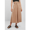 Ladies Satin Midi Skirt - softtaupe XS