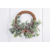 Veniec MagicHome prútený s prírodnými vetvičkami, 48x41x11cm