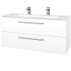 Dreja Umývadlova skrinka GIO SZZ2 120 - M01 Biela mat / Úchytka T03 / M01 Biela mat