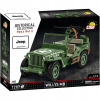 COBI 2805 World War II Americký ozbrojený terénny automobil Jeep Willys MB