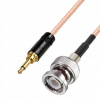 Pigtail JACK 3.5 zástrčka / BNC zástrčka RG316 20cm
